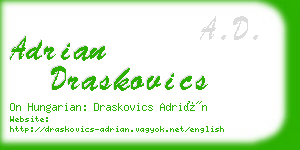 adrian draskovics business card